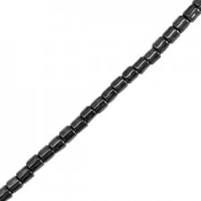 Hematite beads tube 1.5mm Black